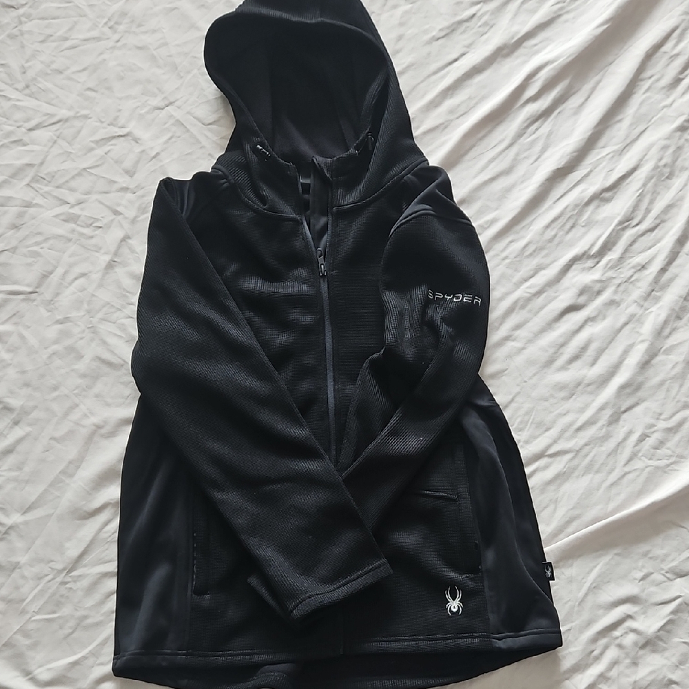 Spyder Black Full-Zip Hoodie